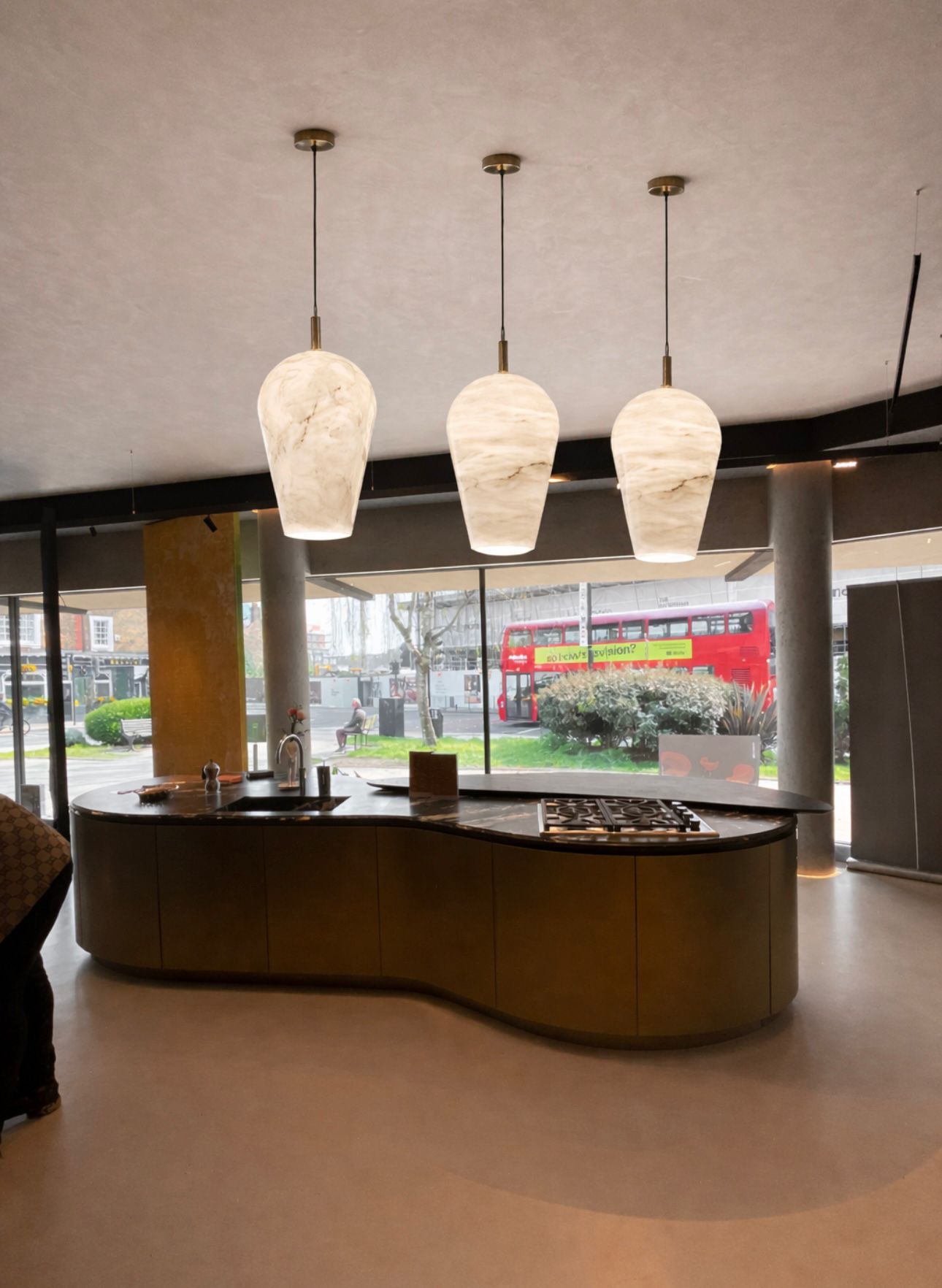 Luxury marble pendant lighting for contemporary interiors