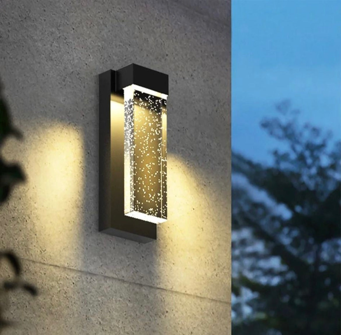 black outdoor wall lights