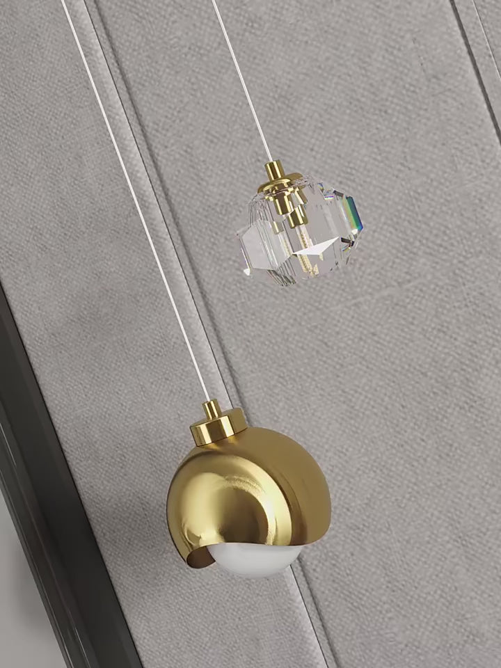 Video of hanging bedroom lighting