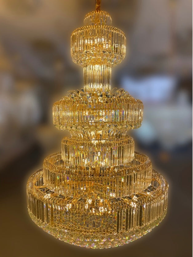 Statement crystal glass modern chandelier for elegant design
